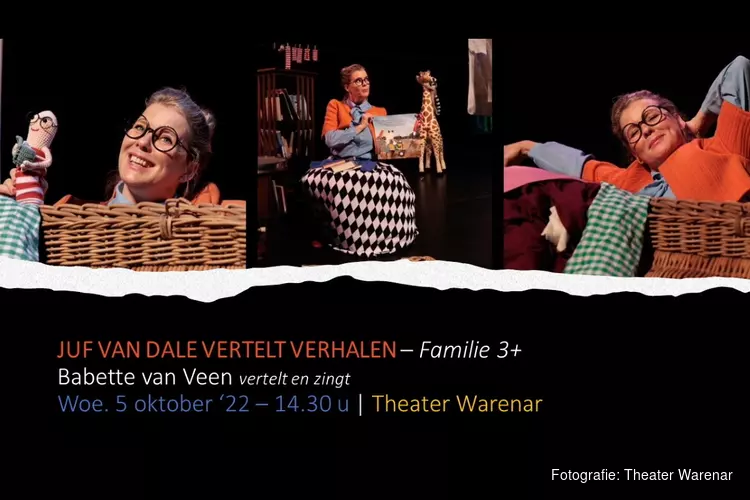 Babette van Veen met Peutervoorstelling in Theater Warenar Kinderboekweek