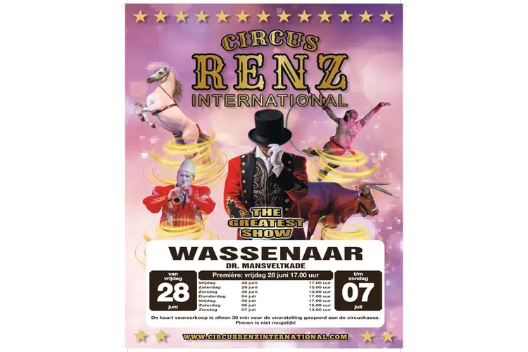 Circus Renz International komt naar Wassenaar